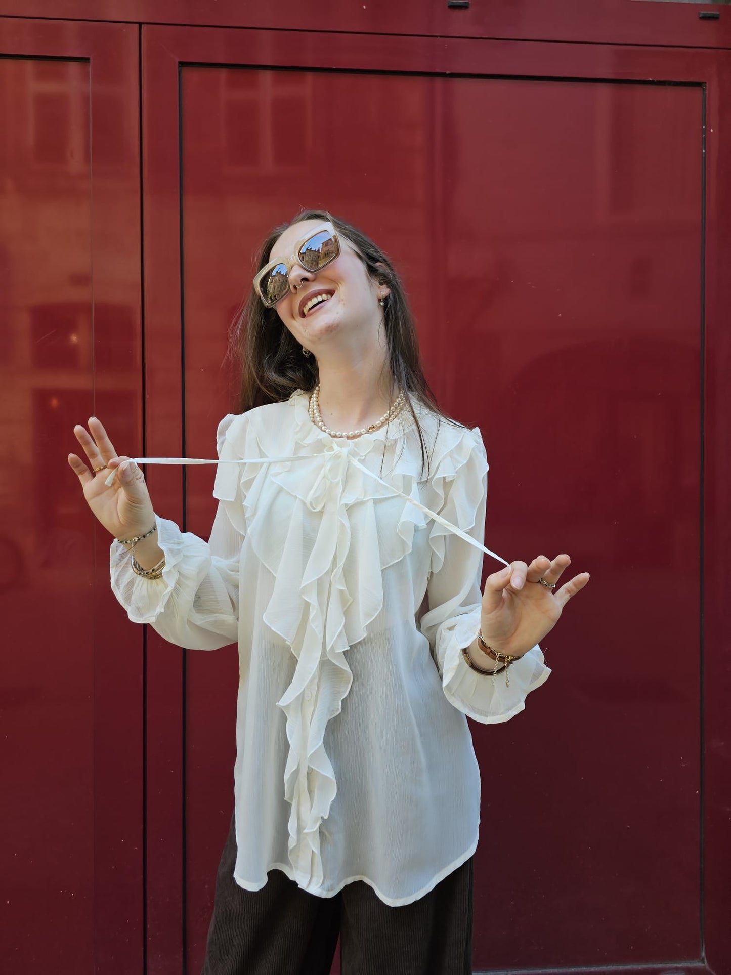 Blouse à volants Mia