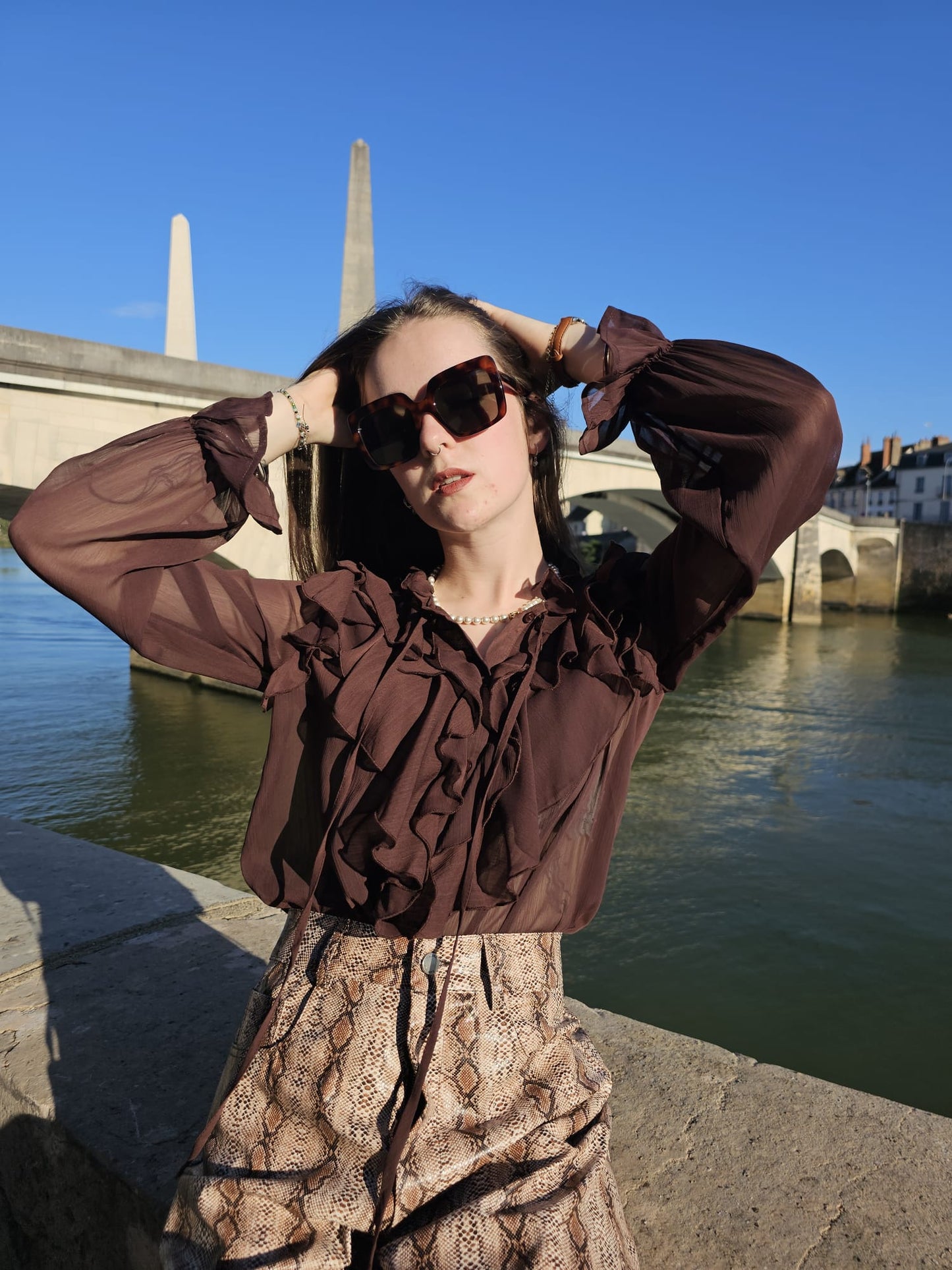 Blouse à volants Mia