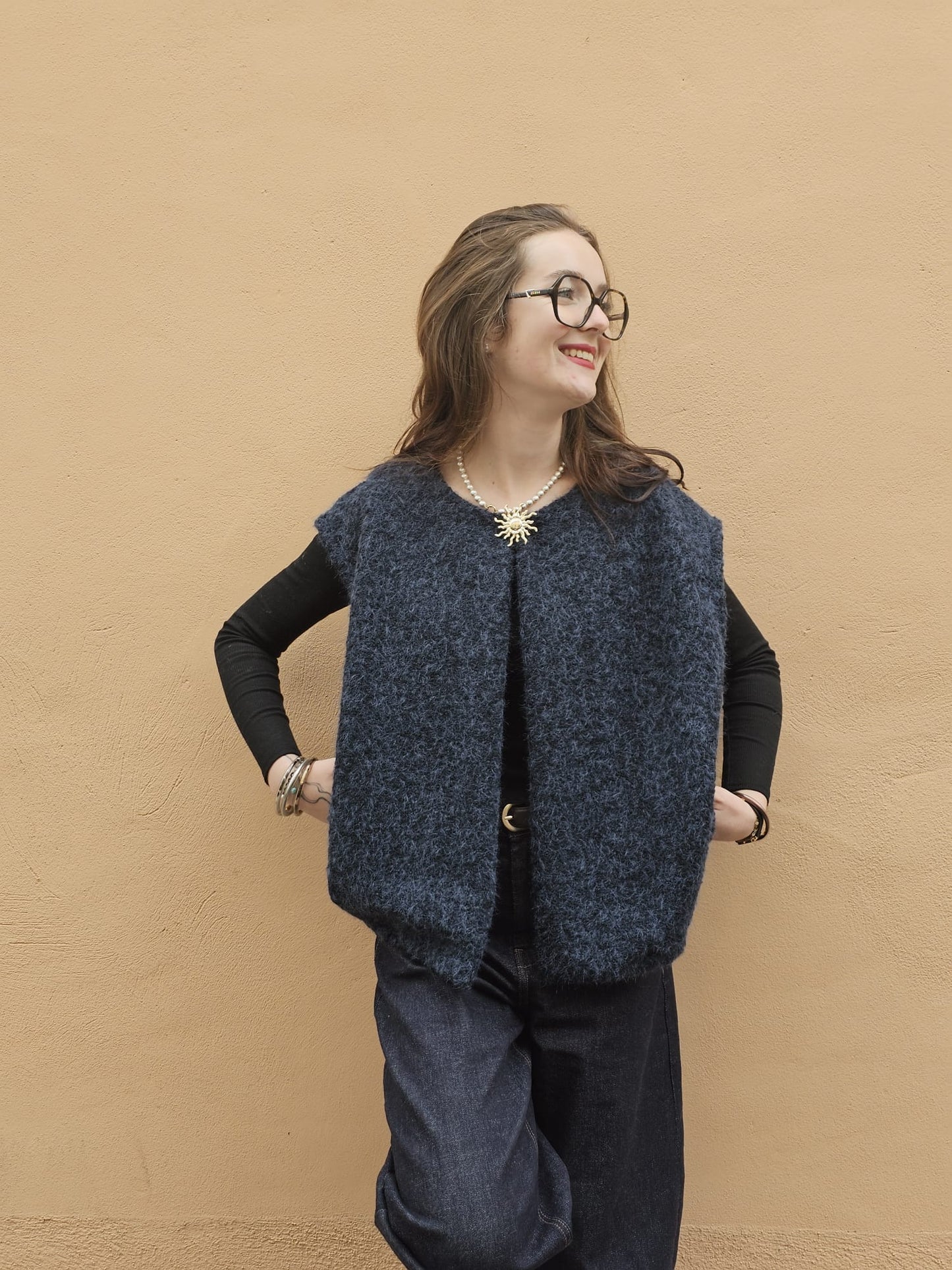 Gilet bleu Romy