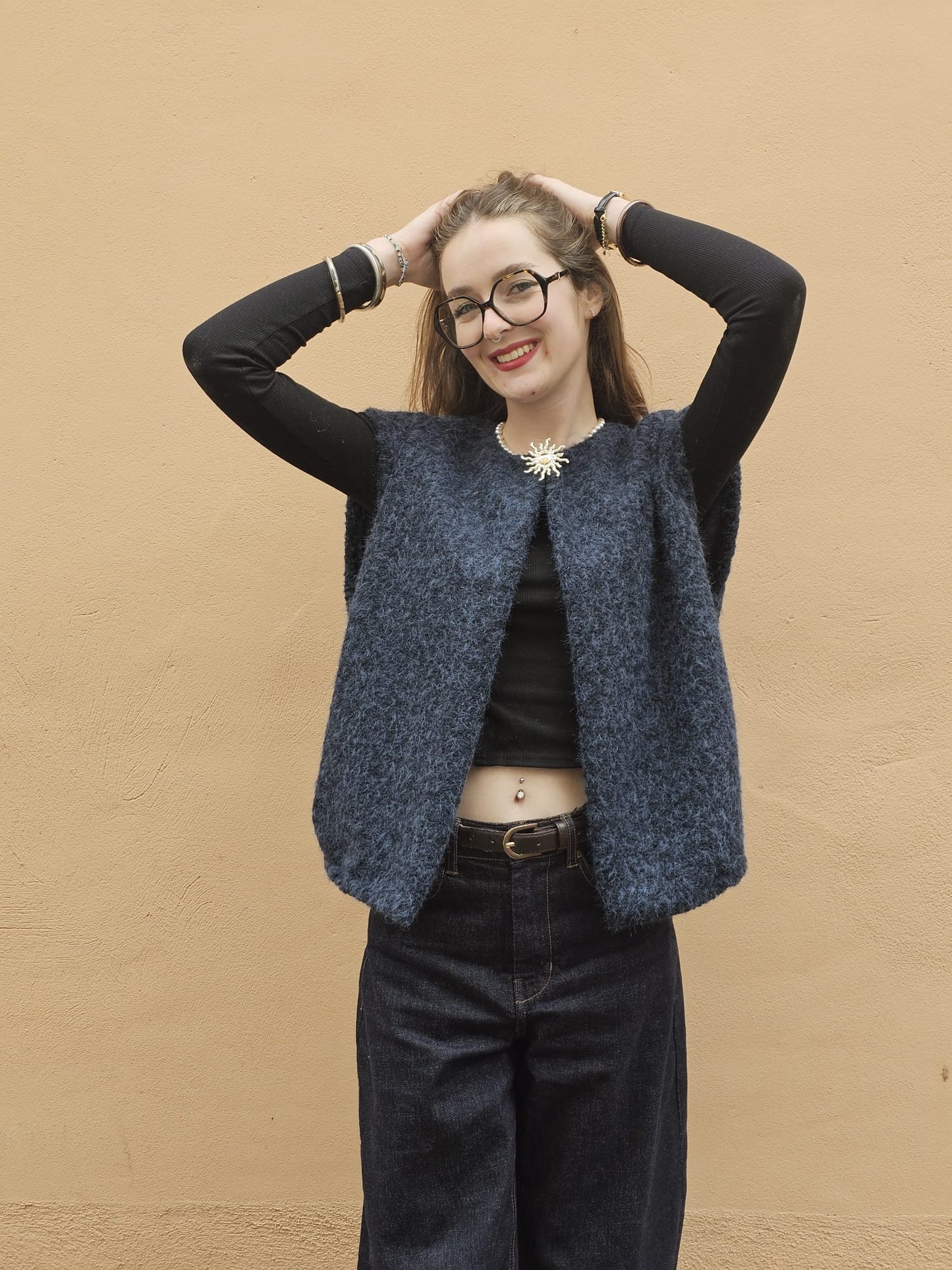 Gilet bleu Romy