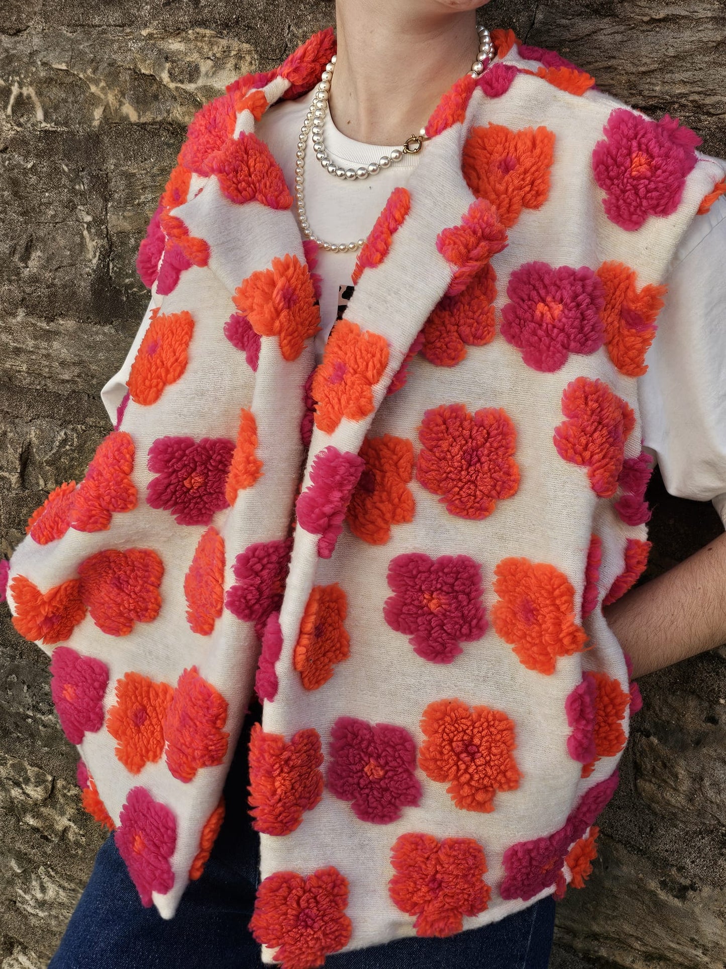 Gilet fleuri Sabrina