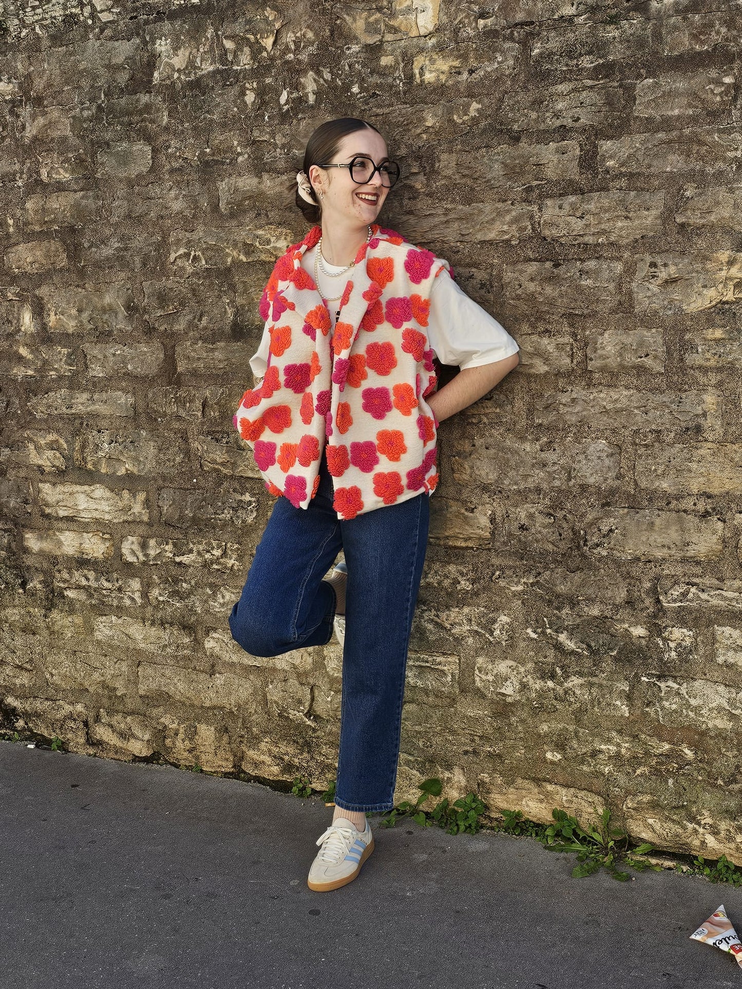 Gilet fleuri Sabrina