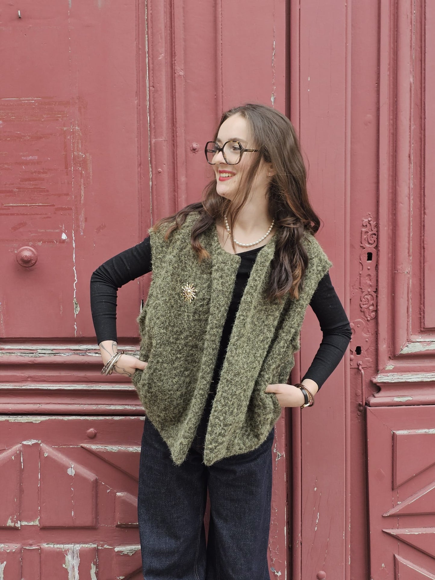 Gilet kaki Romy