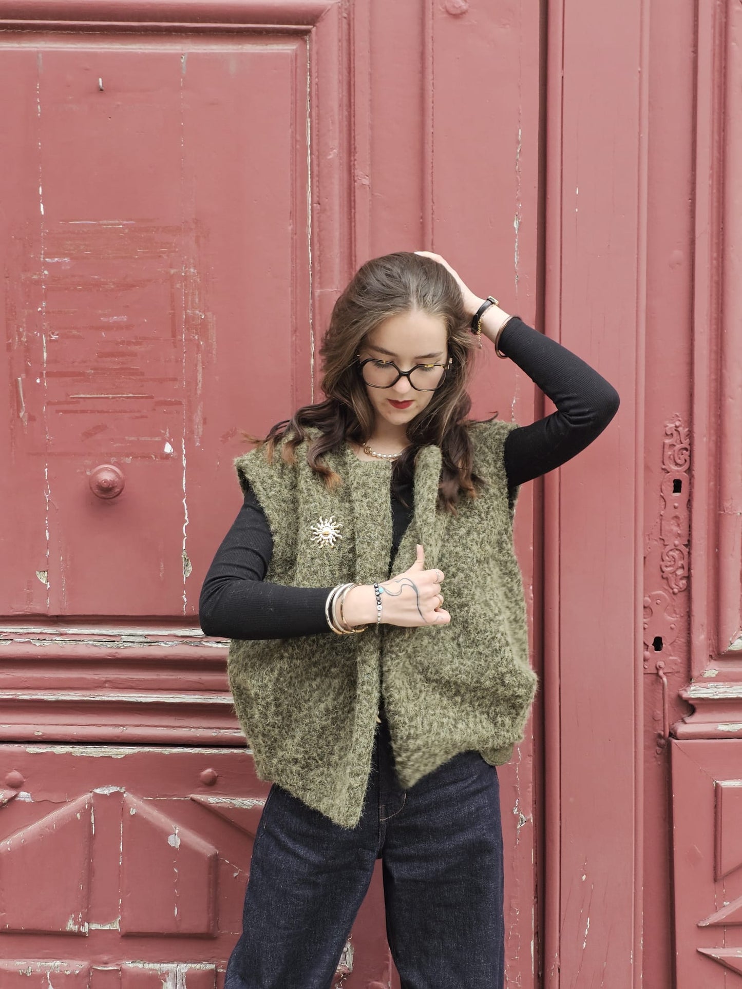 Gilet kaki Romy