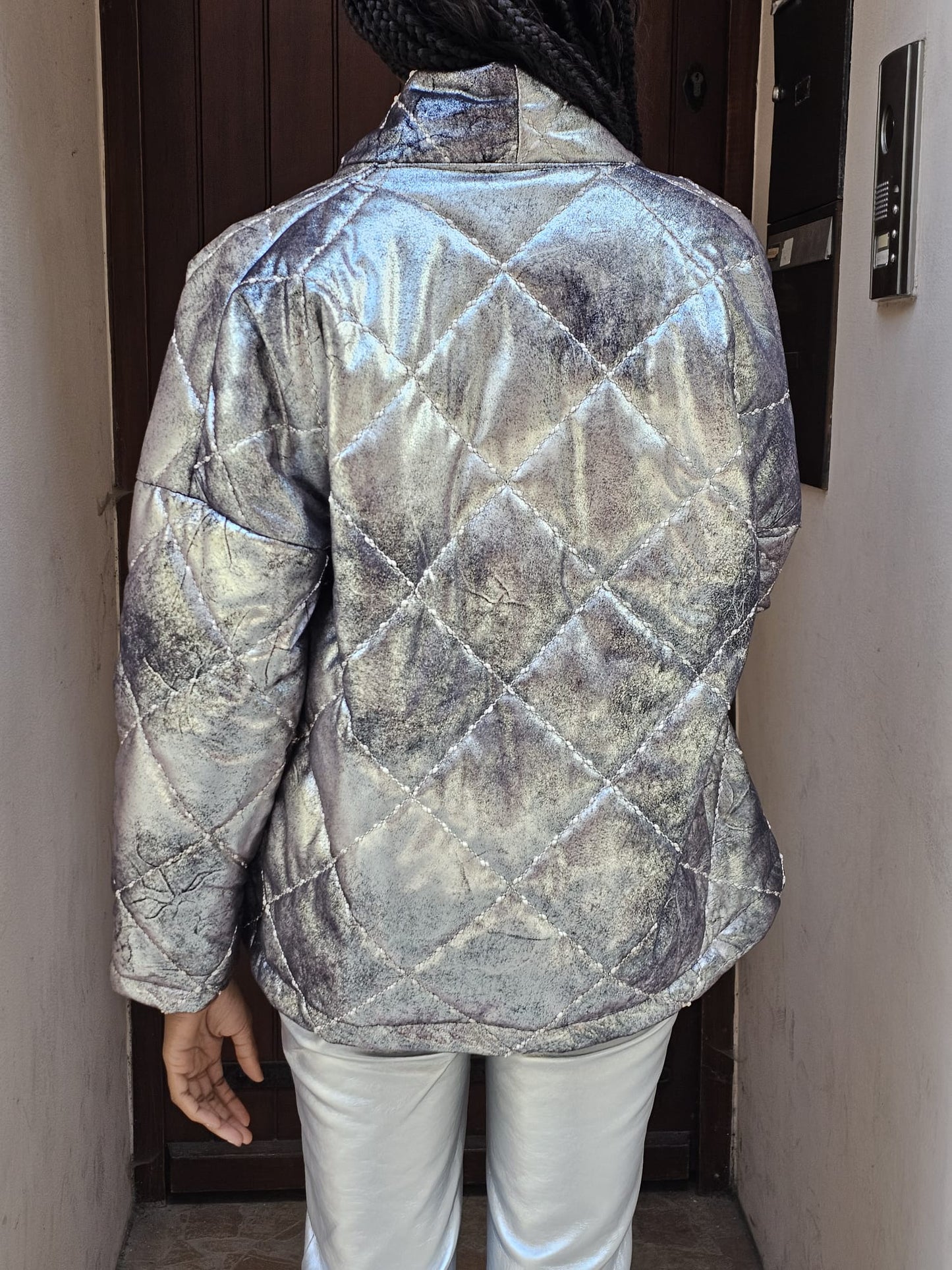 Blouson Matelassé argenté