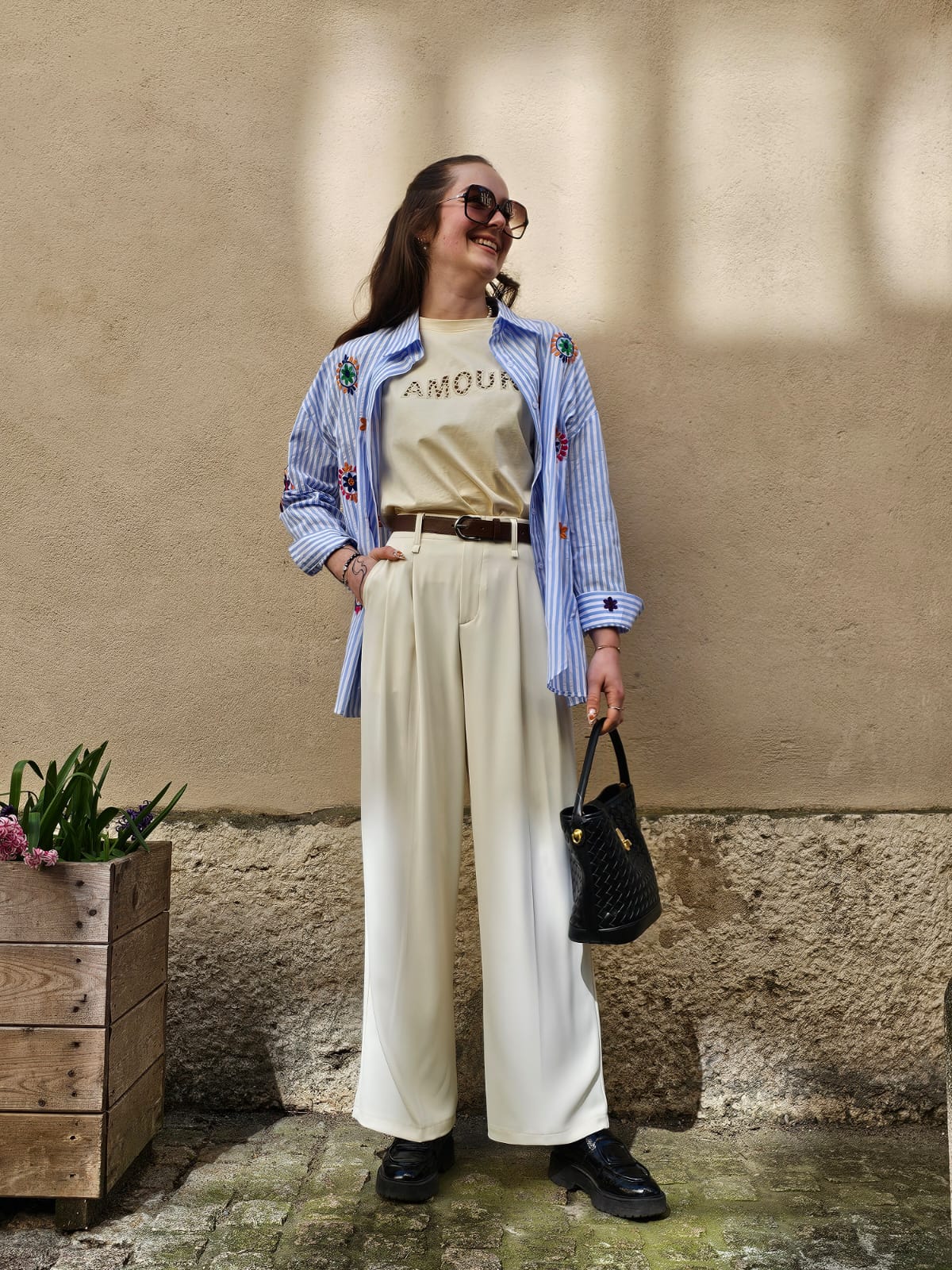 Pantalon fluide beige Marie