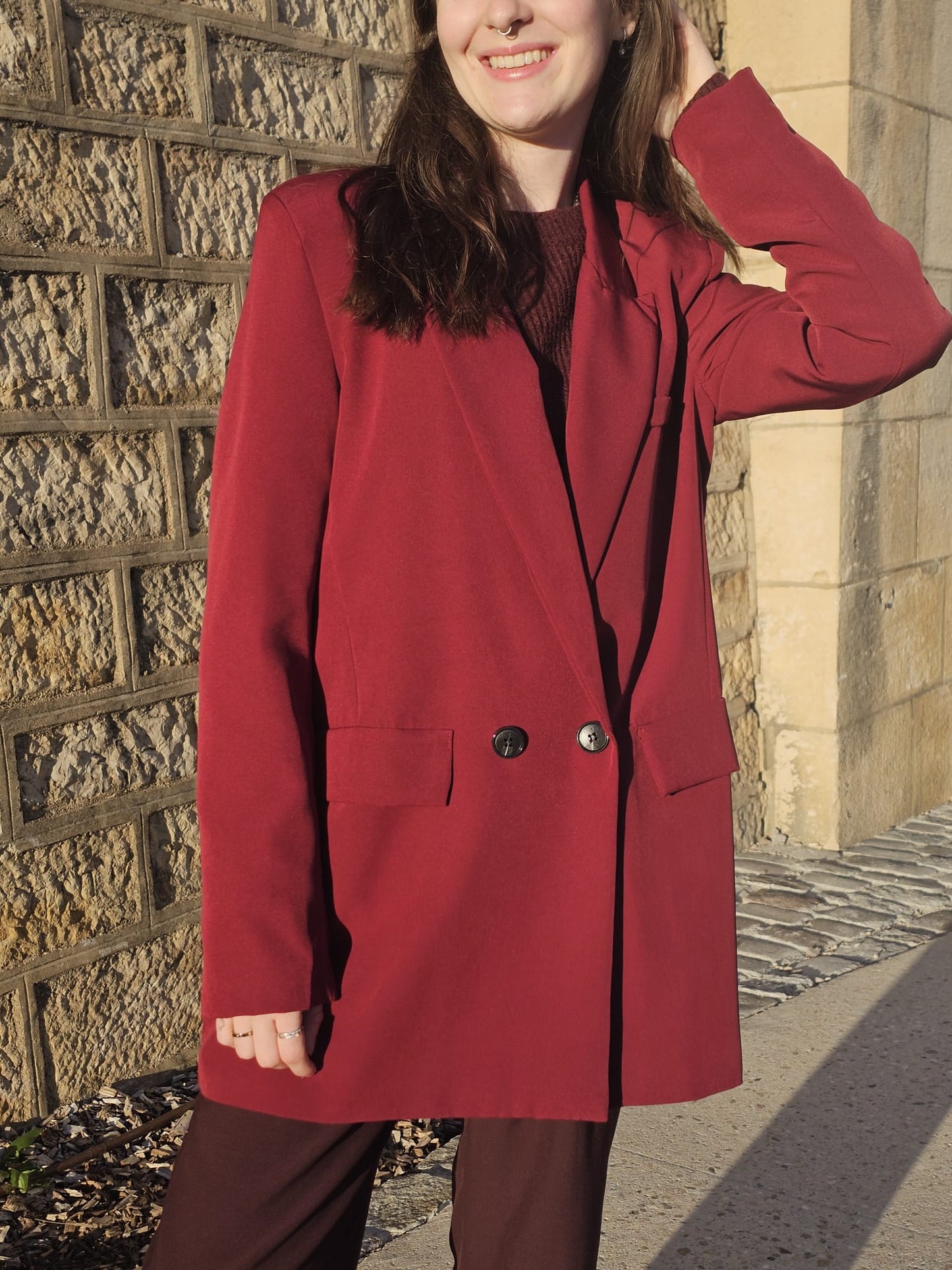 Blazer bordeaux Ava