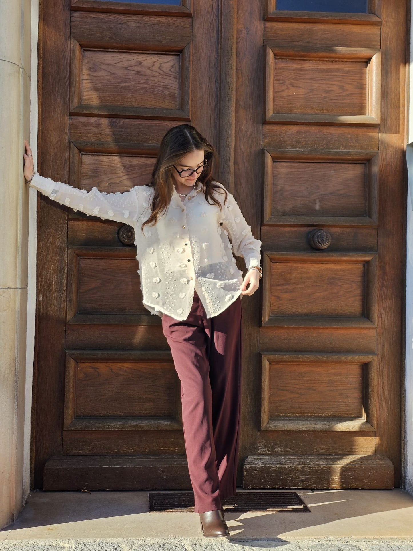 Chemise à fleurs Iris