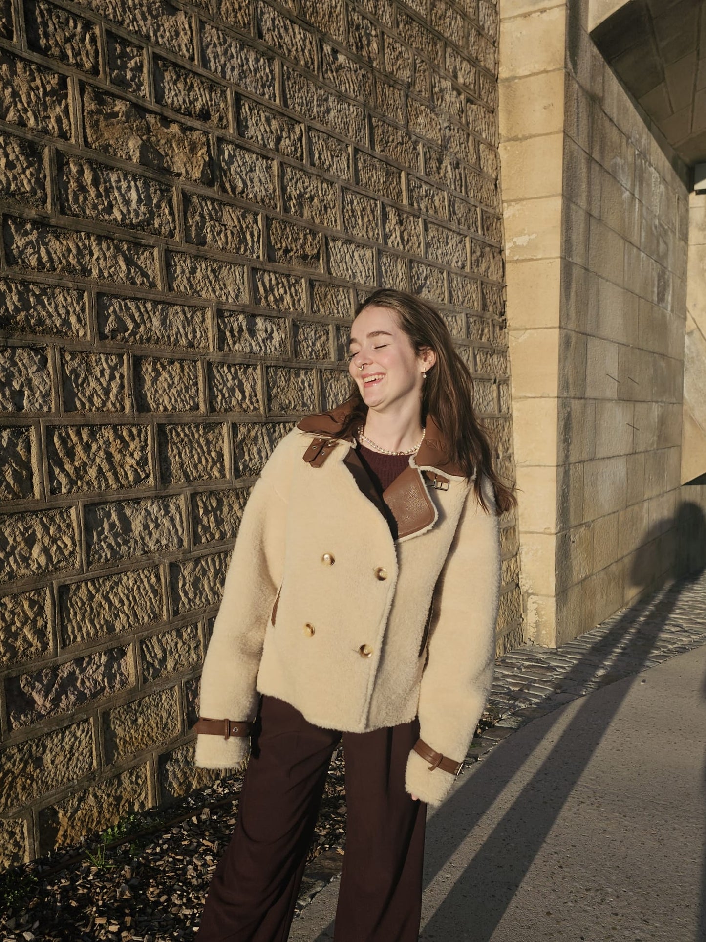 Veste moumoute simili Gaby