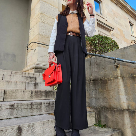 Pantalon fluide noir Marie