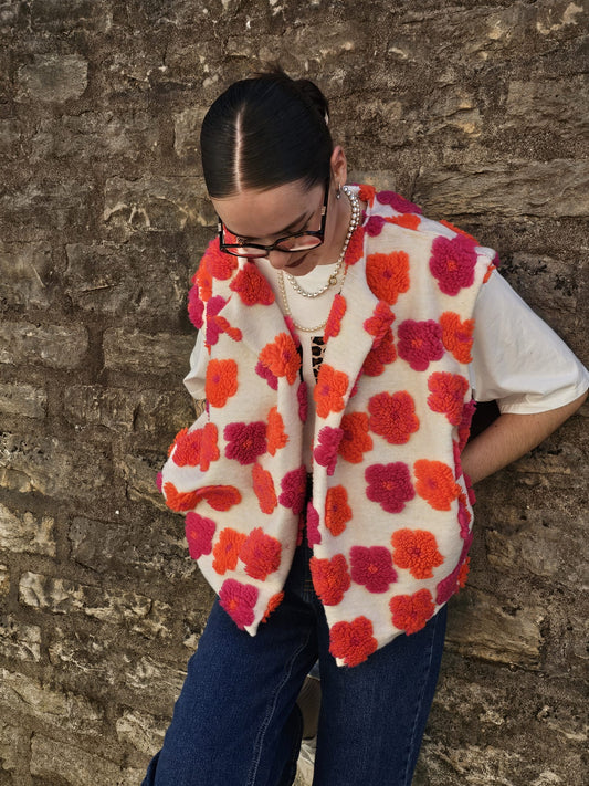 Gilet fleuri Sabrina