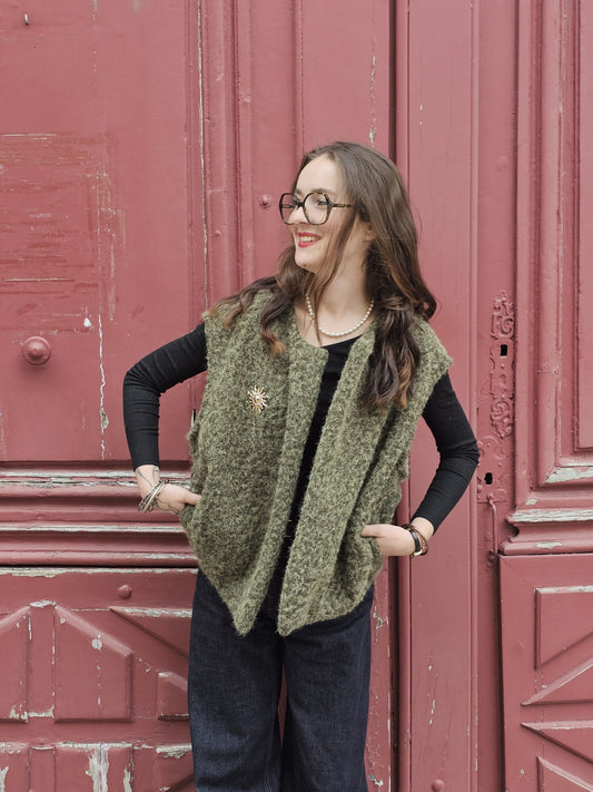 Gilet kaki Romy