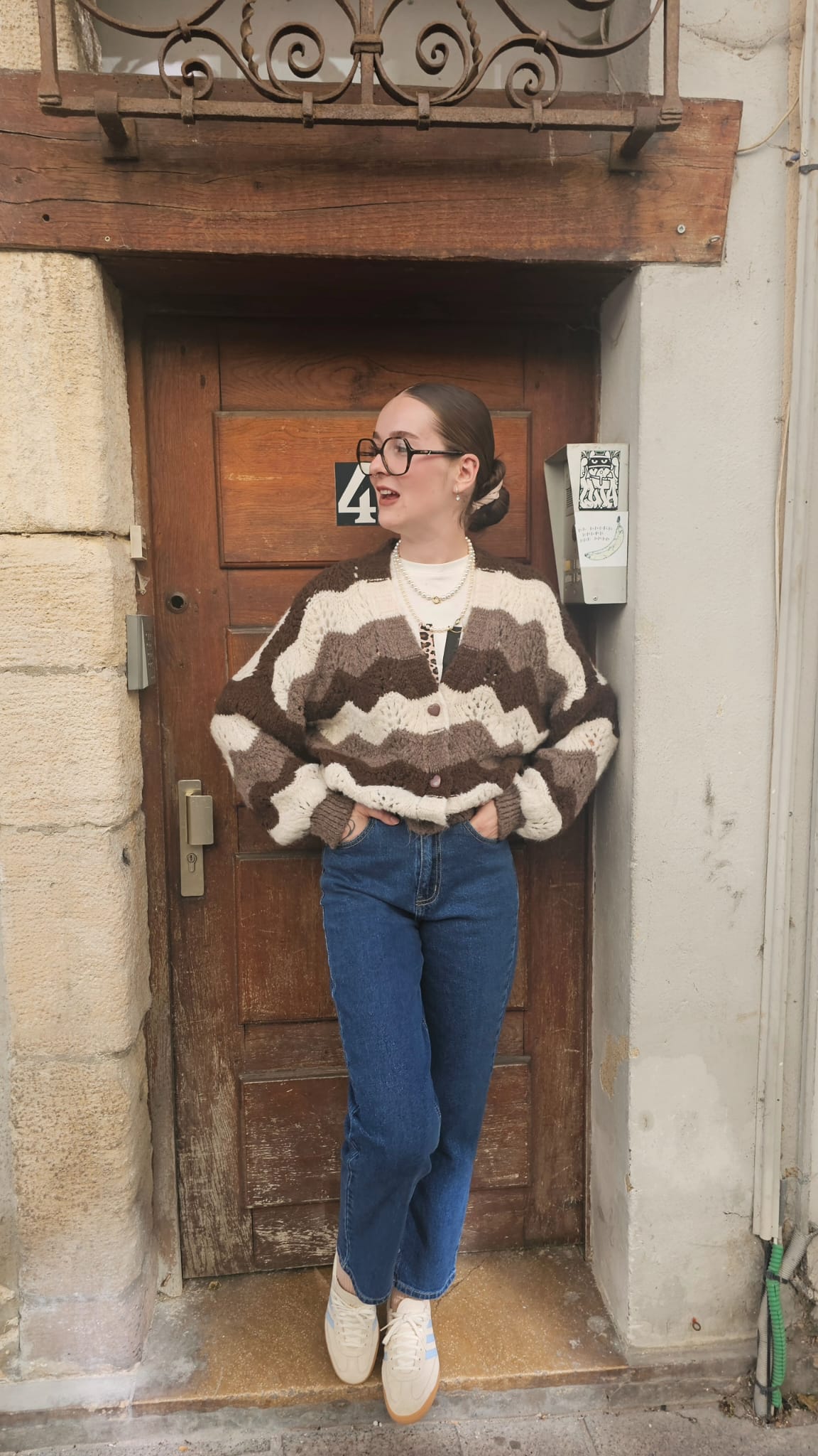 Gilet marron Delphine