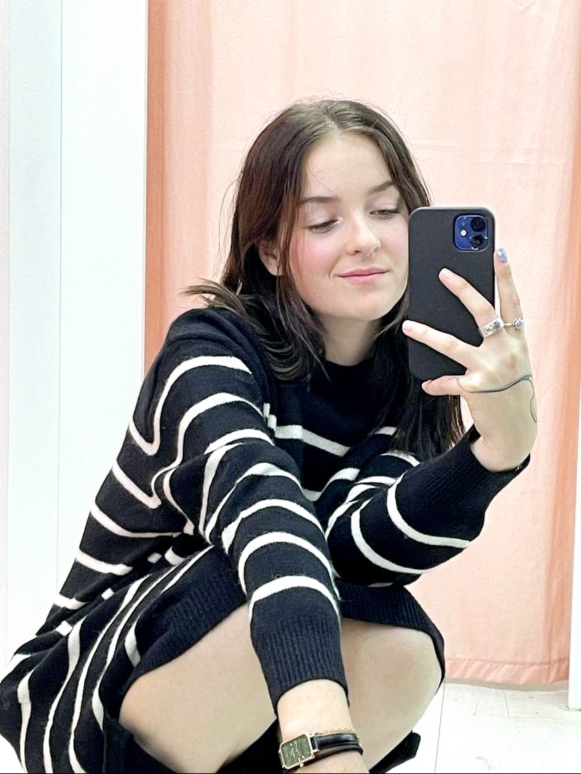 Robe Pull marinère