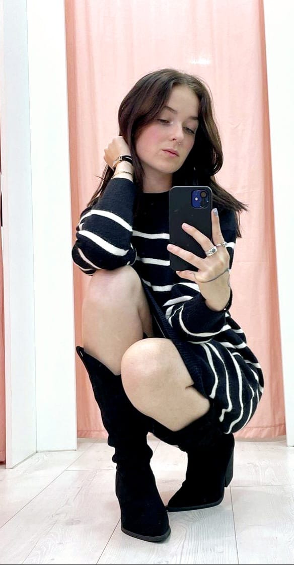 Robe Pull marinère