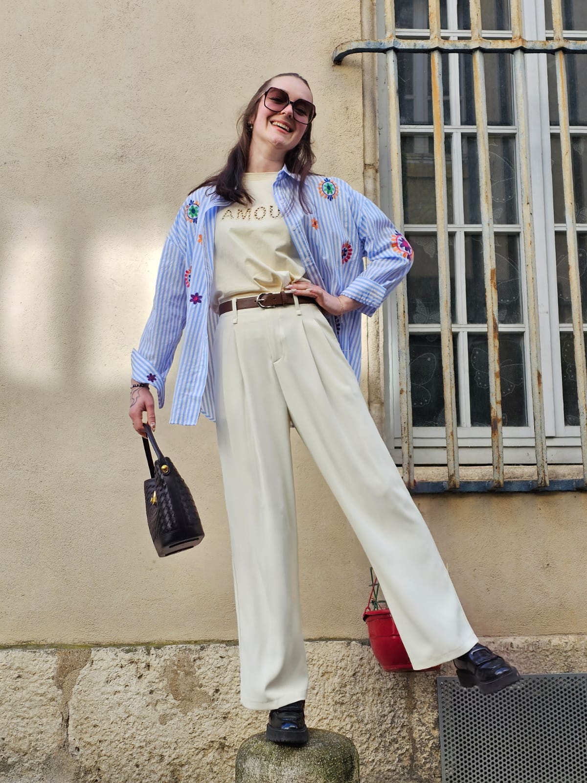 Pantalon fluide beige Marie
