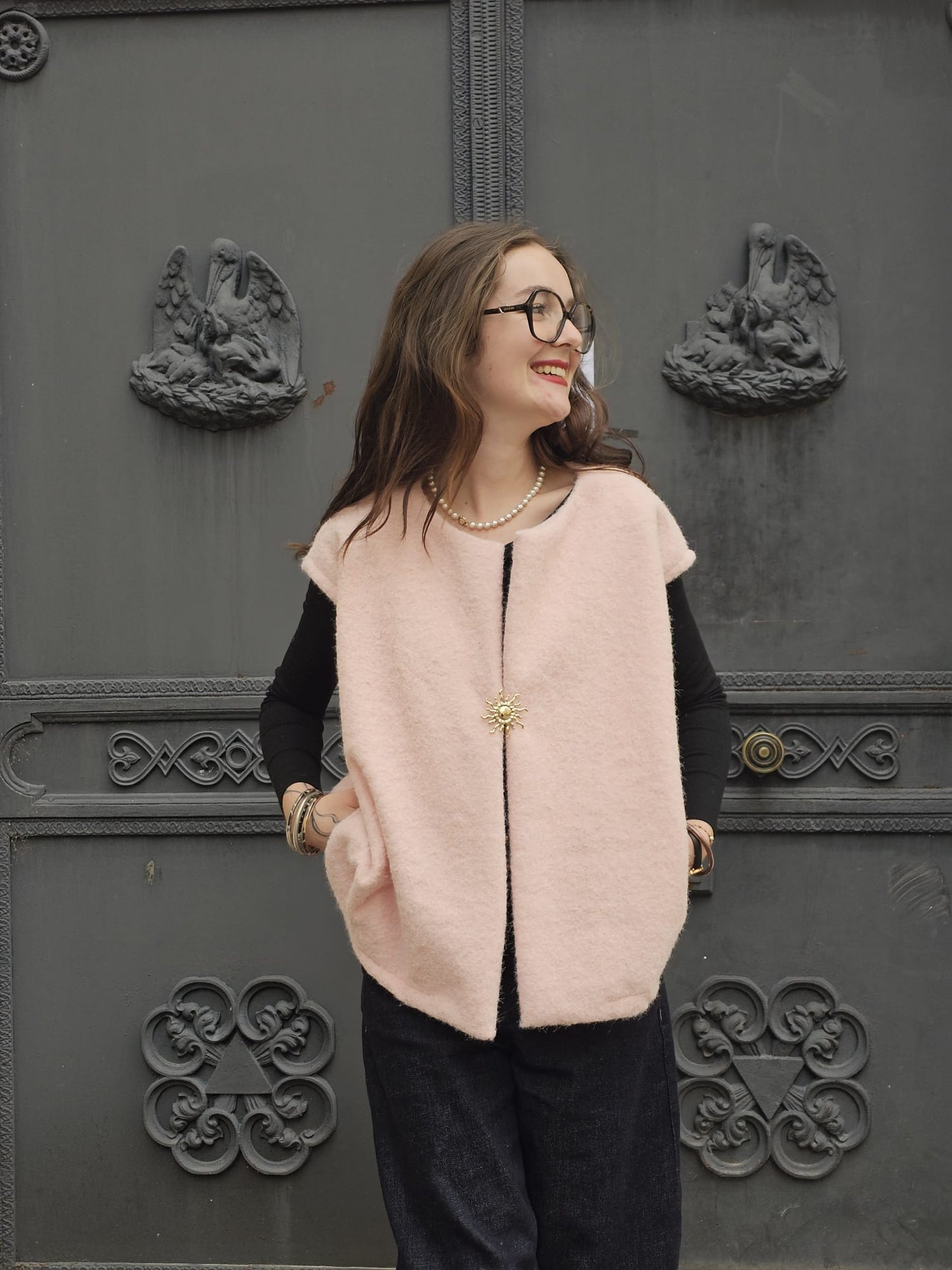 Gilet rose Romy