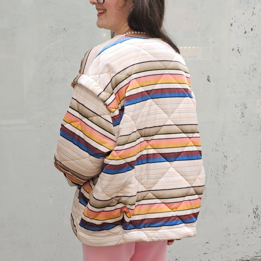 Veste velour matelassée Gloria