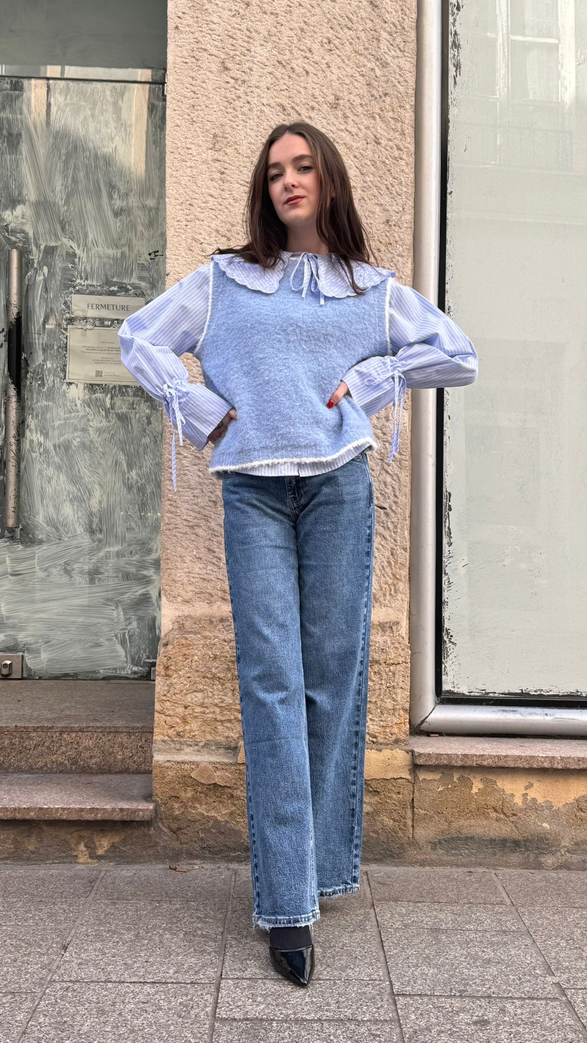 Gilet bleu Marion