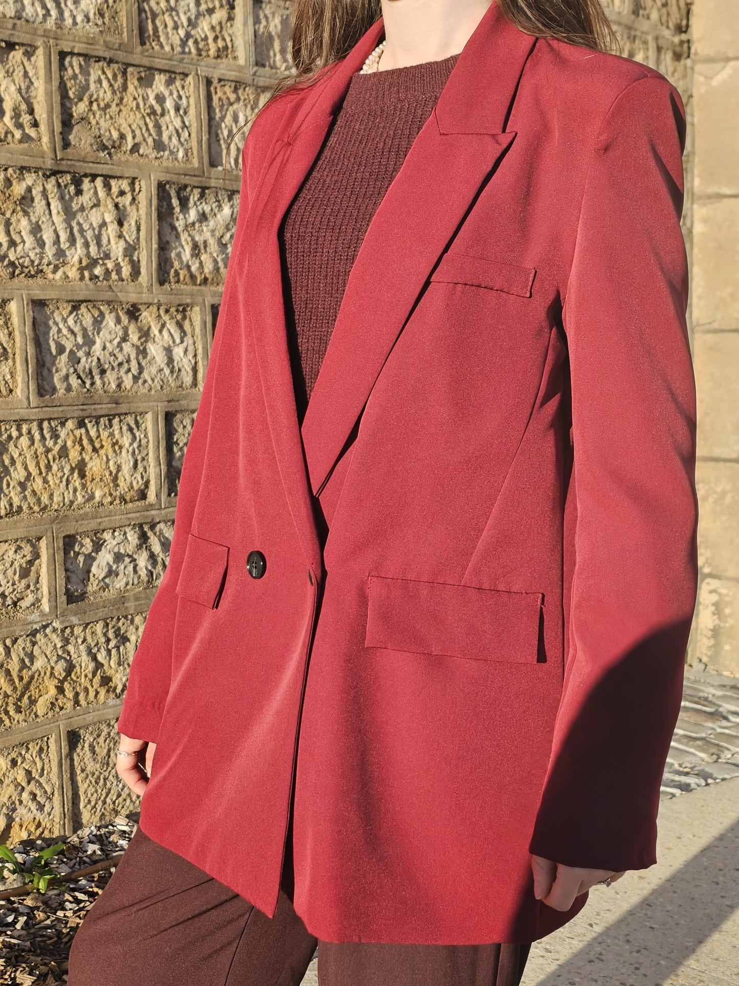 Blazer bordeaux Ava