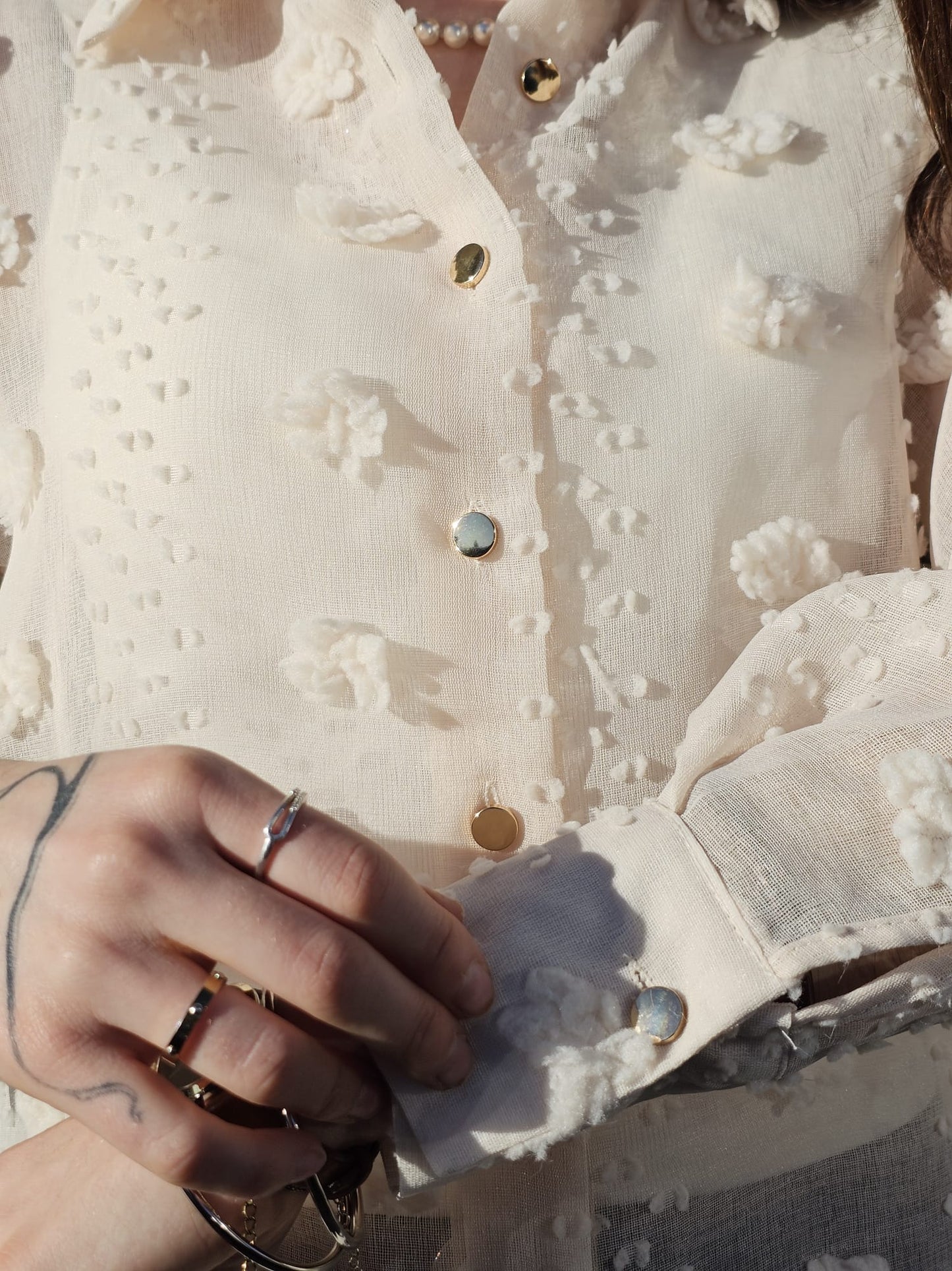 Chemise à fleurs Iris