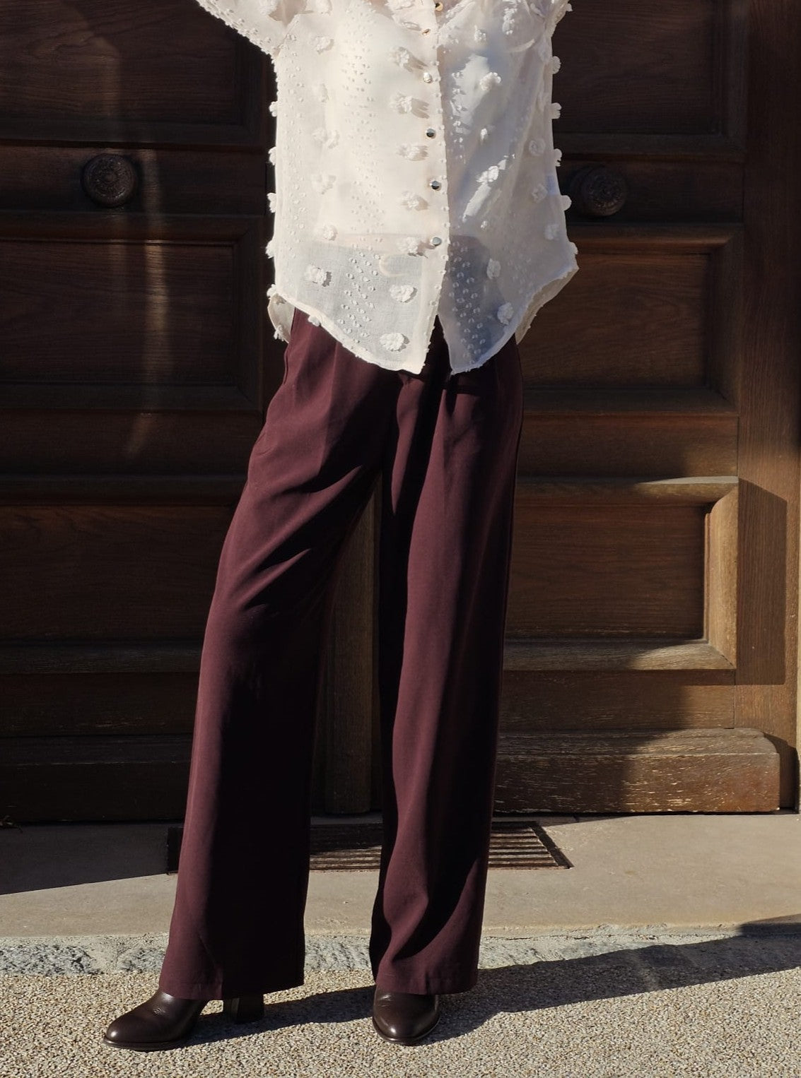 Pantalon bordeaux Alix