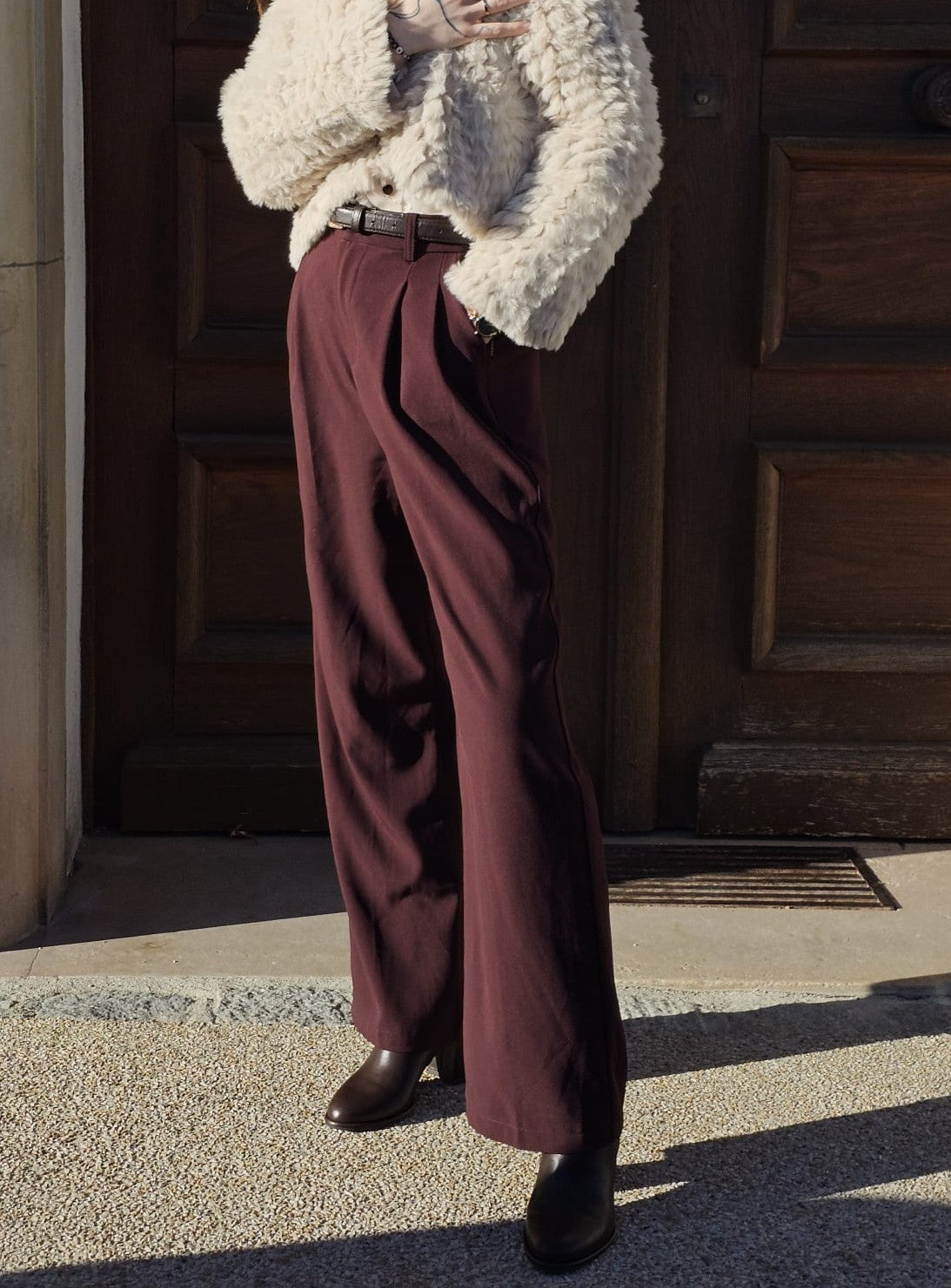 Pantalon bordeaux Alix