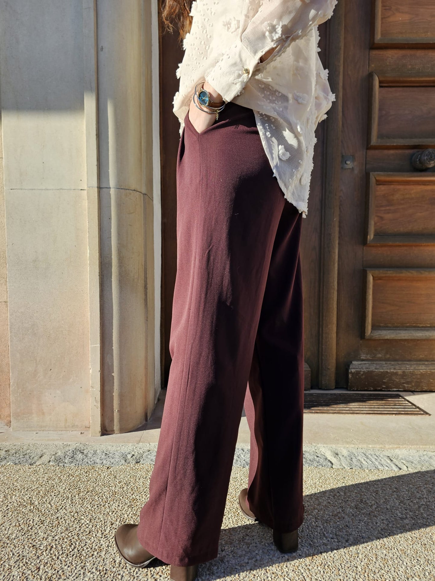 Pantalon bordeaux Alix